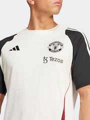 adidas White/Black Manchester United Tiro 24 100% Cotton T-Shirt - Image 4 of 6