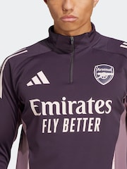 adidas Purple Arsenal Tiro 24 Training Top - Image 4 of 6