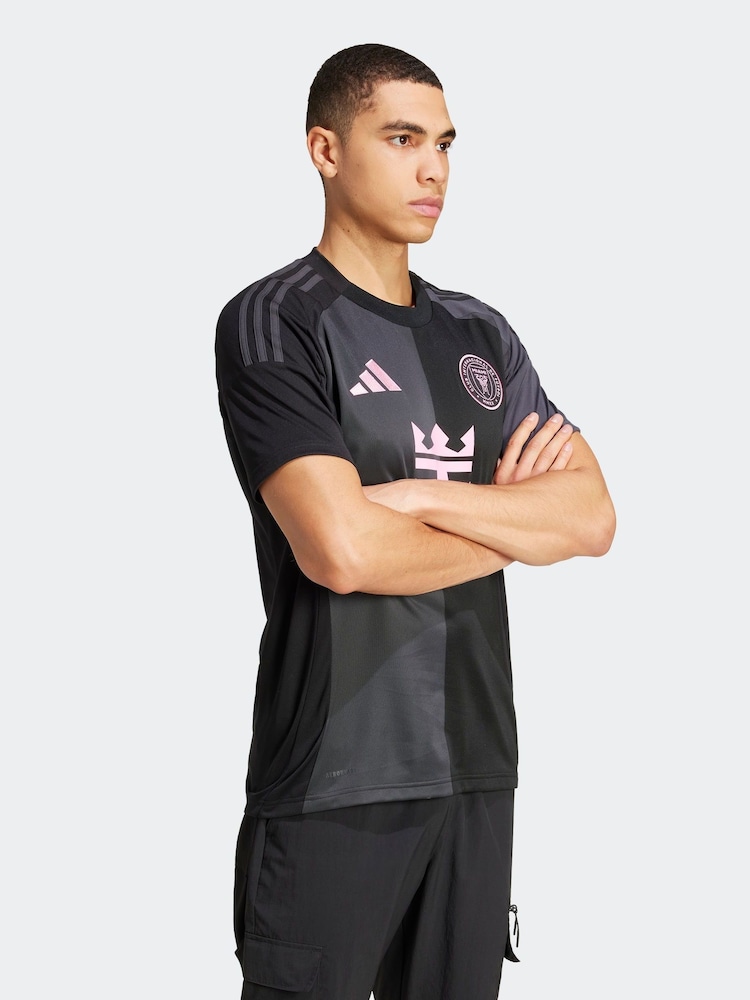 adidas Black Inter Miami CF 25/26 Messi Away Jersey - Image 4 of 8
