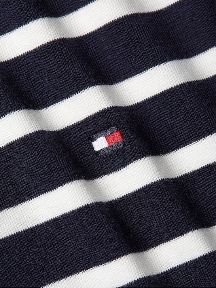 Tommy Hilfiger Brown New Cody Slim Boat 100% Cotton T-Shirt - Image 7 of 7