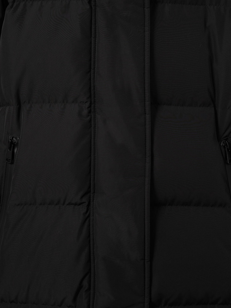 Reiss Black Dalby Longline Hooded Puffer Coat - Image 8 of 8
