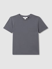 Reiss Washed Airforce Blue Bless 13-14 yrs Crew Neck T-Shirt - Image 1 of 3