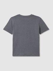 Reiss Washed Airforce Blue Bless 13-14 yrs Crew Neck T-Shirt - Image 2 of 3