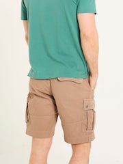 FatFace Breakyard Mid Brown Cargo Shorts - Image 2 of 8