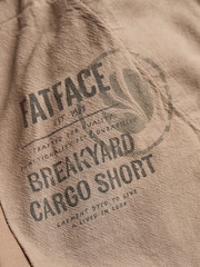 FatFace Breakyard Mid Brown Cargo Shorts - Image 8 of 8
