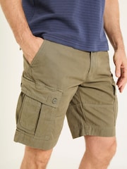 FatFace Breakyard Khaki Green Cargo Shorts - Image 5 of 8