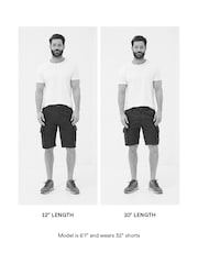 FatFace Breakyard Dark Grey Cargo Shorts - Image 3 of 10