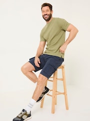 FatFace Bude Navy Cargo Shorts - Image 4 of 9