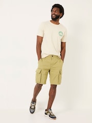 FatFace Bude Olive Green Cargo Shorts - Image 1 of 6
