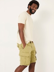 FatFace Bude Olive Green Cargo Shorts - Image 2 of 6