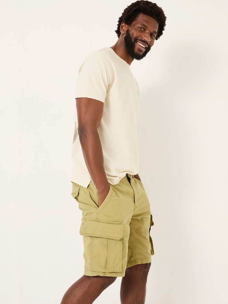 FatFace Bude Olive Green Cargo Shorts - Image 2 of 6