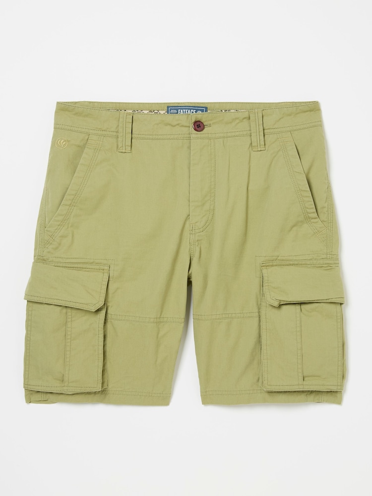 FatFace Bude Olive Green Cargo Shorts - Image 6 of 6