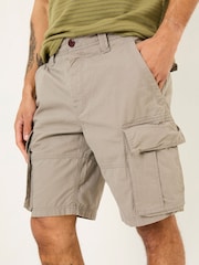 FatFace Bude Light Grey Cargo Shorts - Image 4 of 5