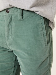 FatFace Dusky Green Stow Cord Shorts - Image 4 of 7