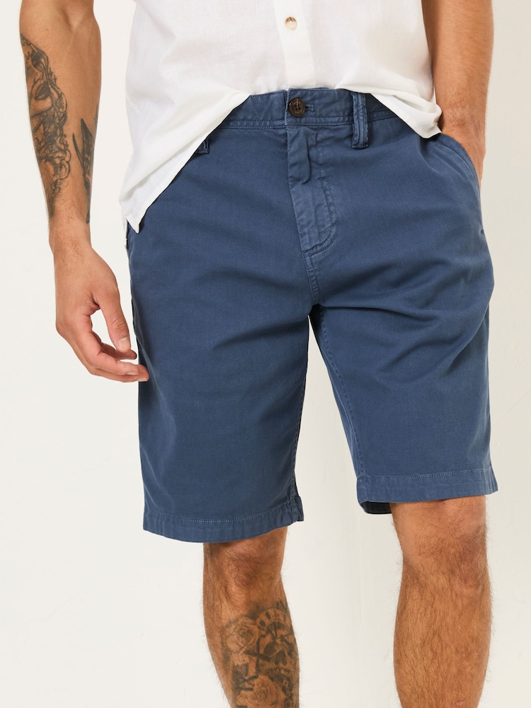 FatFace Navy Stow Garment Dye Shorts - Image 4 of 8