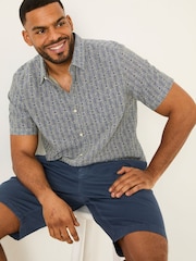 FatFace Navy Stow Garment Dye Shorts - Image 6 of 8