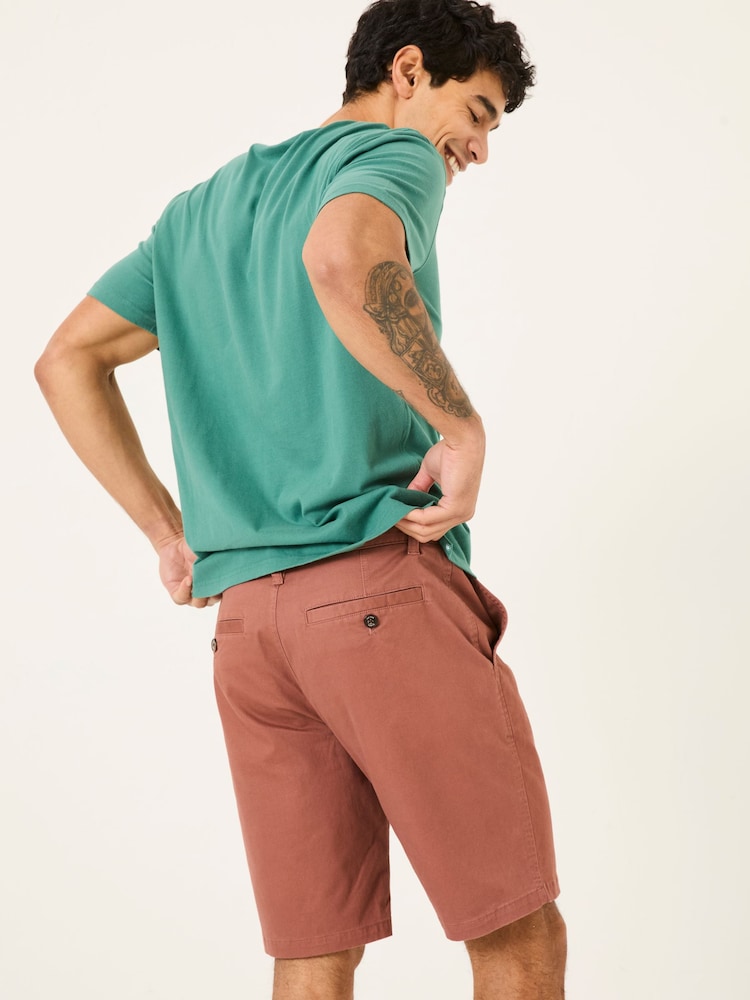FatFace Mawes Rust Brown Chino Shorts - Image 2 of 7