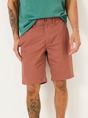 FatFace Mawes Rust Brown Chino Shorts - Image 5 of 7
