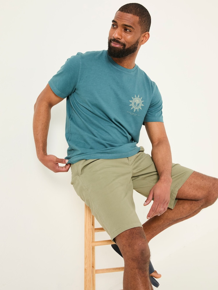 Verde caqui - Pantalones cortos chinos de FatFace - Imagen 2 de 7