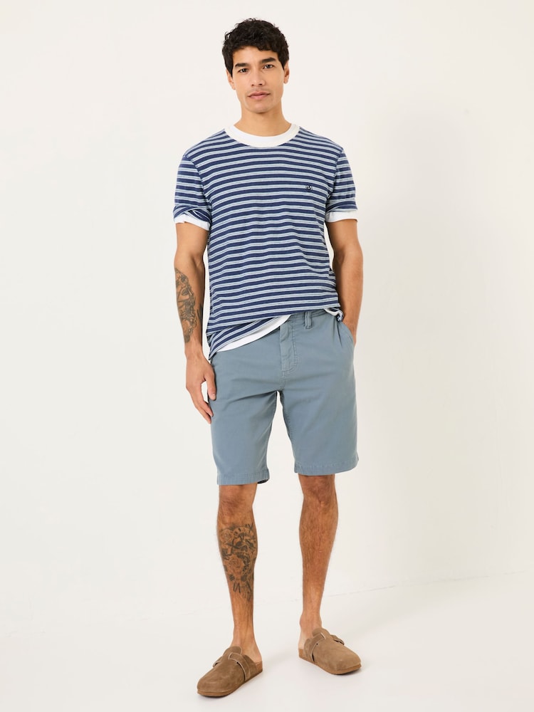 FatFace Light Blue Stow Garment Dye Shorts - Image 2 of 7