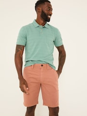 FatFace Dark Orange Stow Garment Dye Shorts - Image 1 of 5