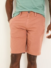 FatFace Dark Orange Stow Garment Dye Shorts - Image 4 of 5