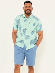 FatFace Seaton Blue Pull On Shorts - Image 1 of 9