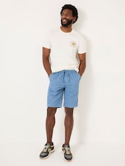 FatFace Seaton Blue Pull On Shorts - Image 4 of 9