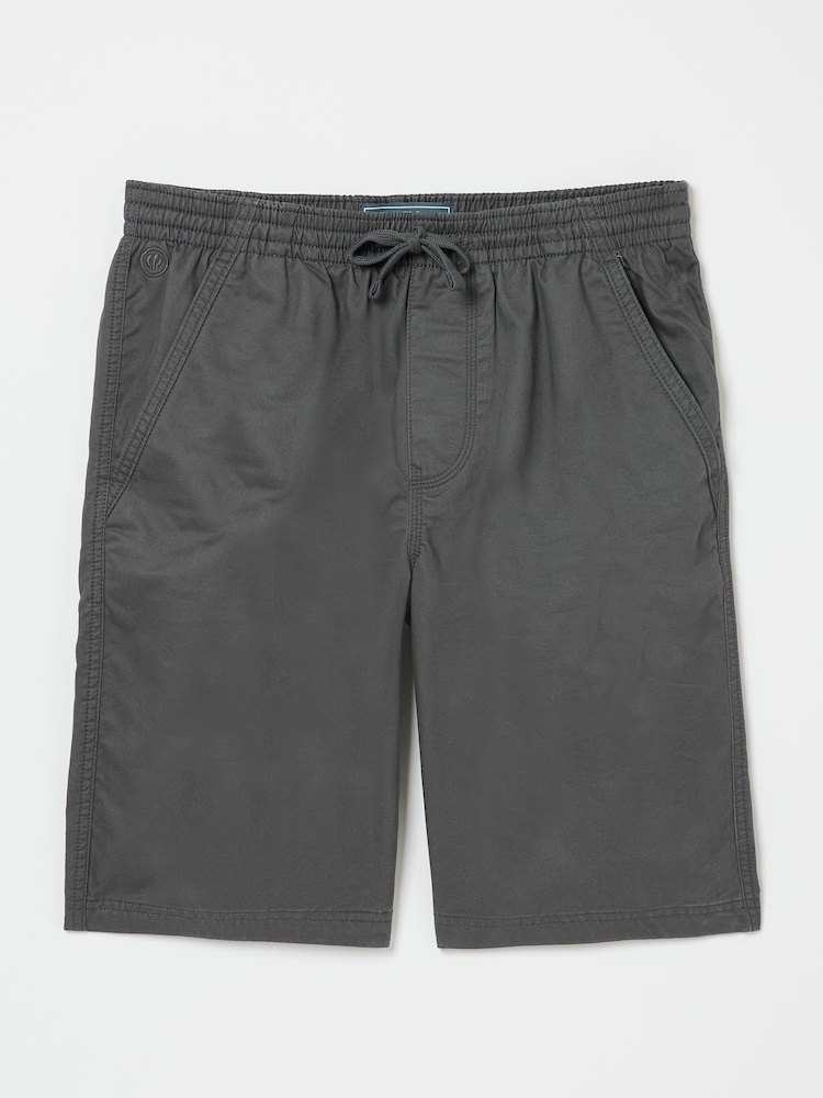 FatFace Seaton Dark Grey Pull On Shorts - Image 6 of 6