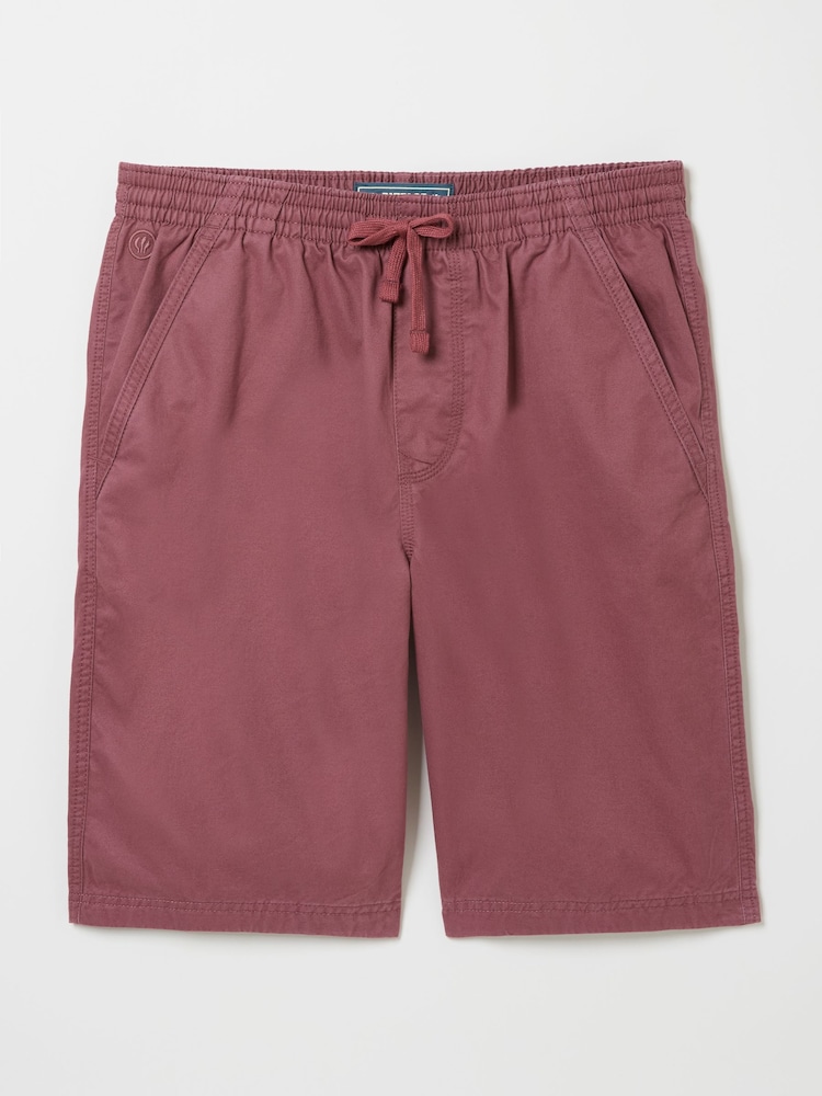 FatFace Seaton Plum Purple Pull On Shorts - Image 7 of 7