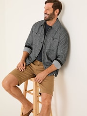 FatFace Dark Stone Stow Garment Dye Shorts - Image 5 of 6