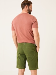 FatFace Green Stow Garment Dye Shorts - Image 2 of 8