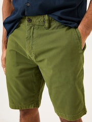 FatFace Green Stow Garment Dye Shorts - Image 7 of 8