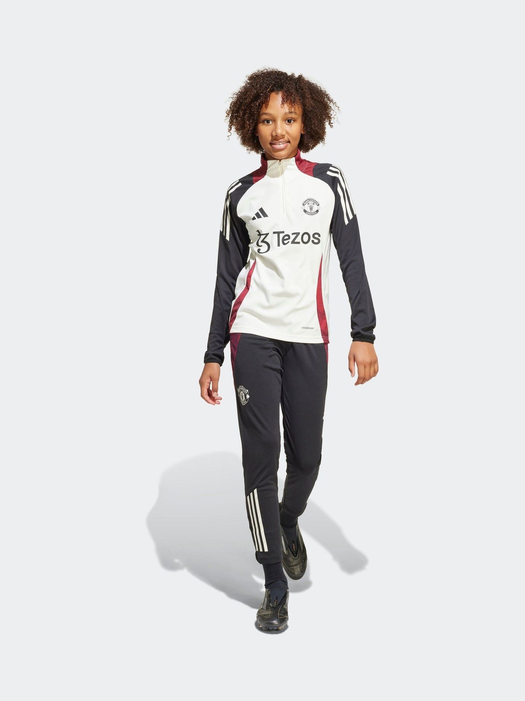 Buy adidas White Kids Manchester United Tiro 24 Training Top from