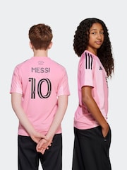 adidas Pink Kids Inter Miami CF 25/26 Messi Home Jersey - Image 3 of 7