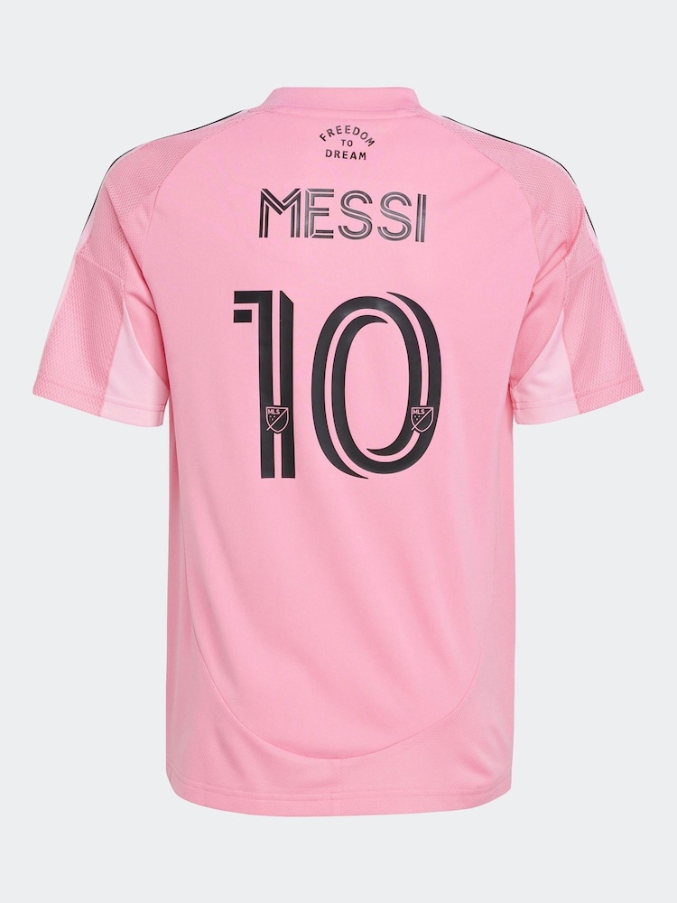adidas Pink Kids Inter Miami CF 25/26 Messi Home Jersey - Image 7 of 7