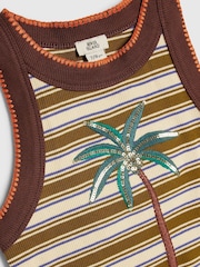 River Island Purple Stripe Tank Top 2 Pack - Image 3 of 4