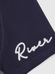 River Island Blue Script Logo 5 Pack Boxers - Image 3 of 3