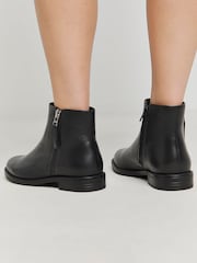 JD Williams Leather Side Zip Boots In Wide Fit - Slika 2 iz 5