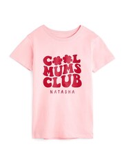 Dollymix Mums 100% Cotton Personalised Cool Club T-Shirt - Image 1 of 3