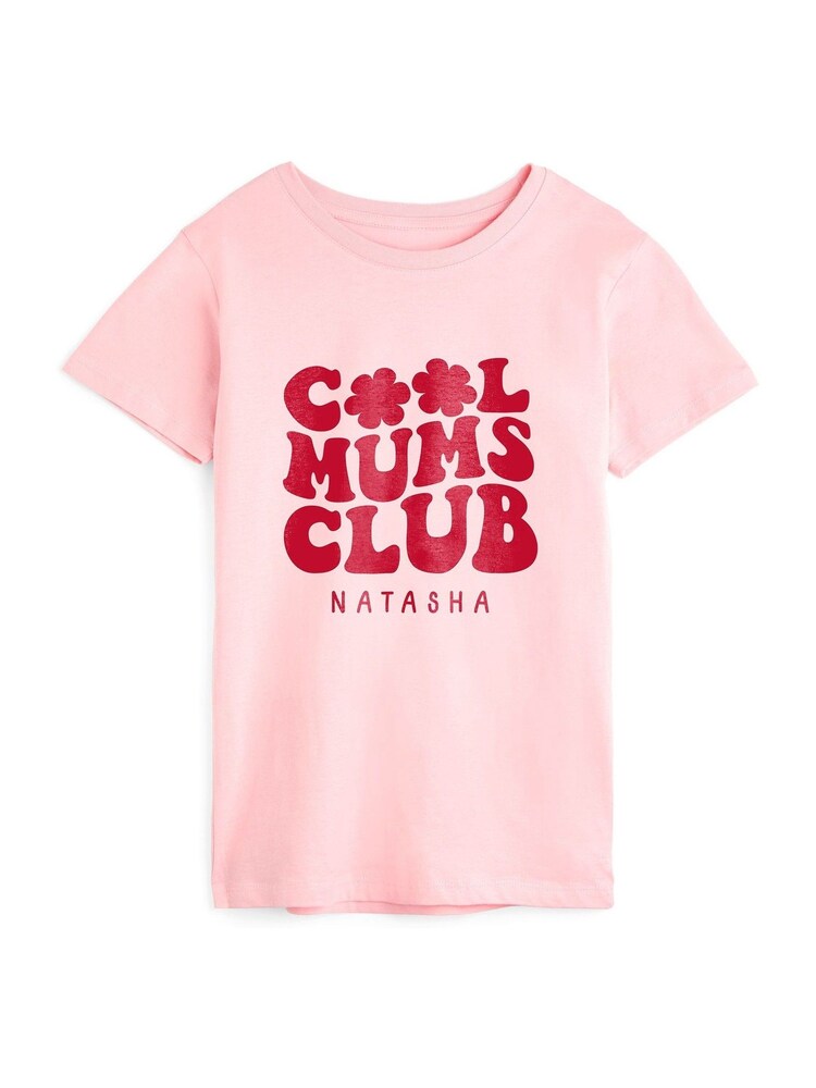 Dollymix Mums 100% Cotton Personalised Cool Club T-Shirt - Image 1 of 3