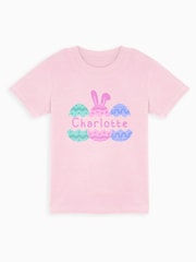 Dollymix Baby/Toddler 100% Cotton Personalised Cracked Easter Egg T-Shirt - Image 1 of 3