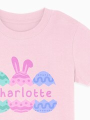Dollymix Baby/Toddler 100% Cotton Personalised Cracked Easter Egg T-Shirt - Image 2 of 3