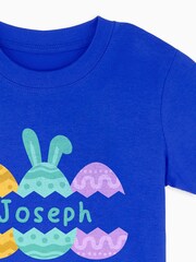 Dollymix Baby/Toddler 100% Cotton Personalised Cracked Easter Egg T-Shirt - Image 2 of 3
