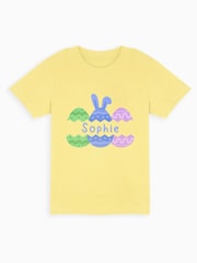 Dollymix Baby/Toddler 100% Cotton Personalised Cracked Easter Egg T-Shirt - Image 1 of 3