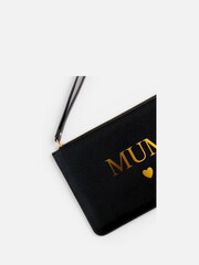 Mum Personalised Accessory Black Pouch by Dollymix - Image 2 of 4