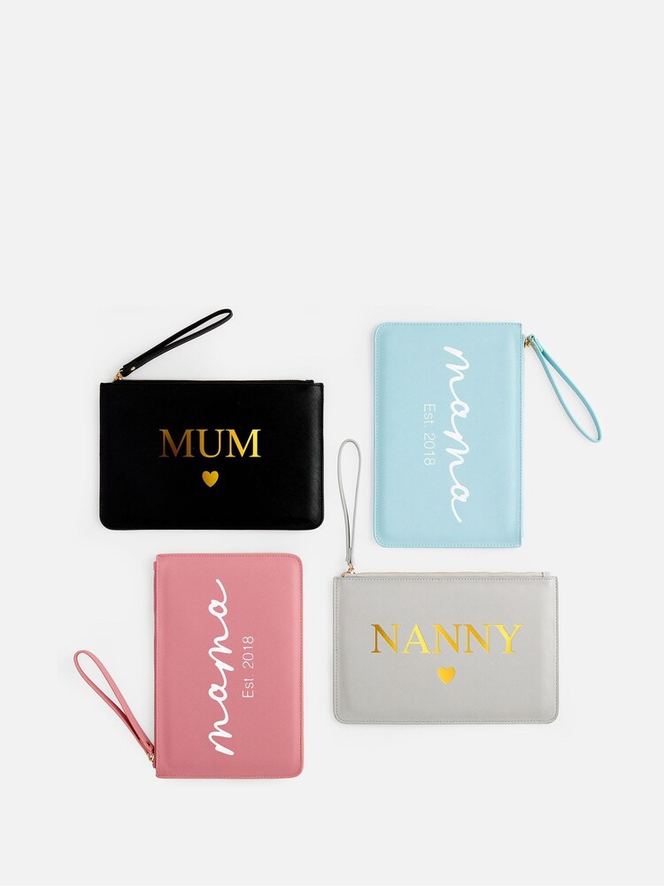 Mum Personalised Accessory Black Pouch by Dollymix - Image 4 of 4