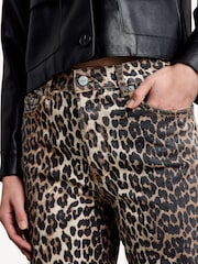 GANNI Animal Leopard Print Izey Denim Straight Jeans - Image 10 of 14