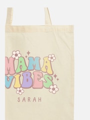 Mama Cream Personalised Vibes 100% Cotton Tote Bag by Dollymix - Image 2 of 4