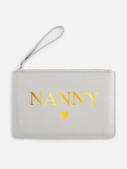Nanny Grey Personalised Accessory Pouch by Dollymix - Image 1 of 4
